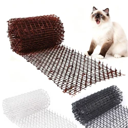 3-color Garden Cat Net Spike Mat Prickle Strips Anti Deterrent Keep Cat Scat Repellent Dog Away Digging Climbing Pets Supplies