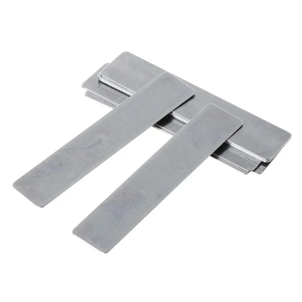10Pcs Piston Compressor Valve Plate High Quality Reed Plate Steel Shrapnel Spacer Air Compressor Spare Parts Silver