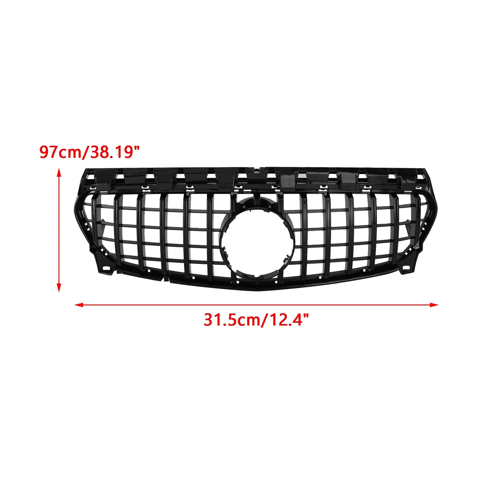 GT-R Style Frontstoßstangengrill, passend für Mercedes Benz W117 CLA250 2013 2014 2015 2016 2017 2018 2019 – Detail 2