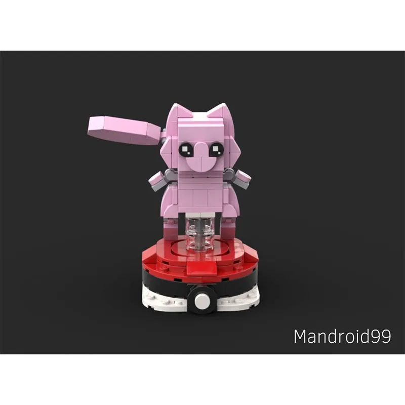 Blocs de construction de la série de figurines d'anime, chaton bleu rose, figurine d'action à assembler, jouets éducatifs pour cadeaux en Mode