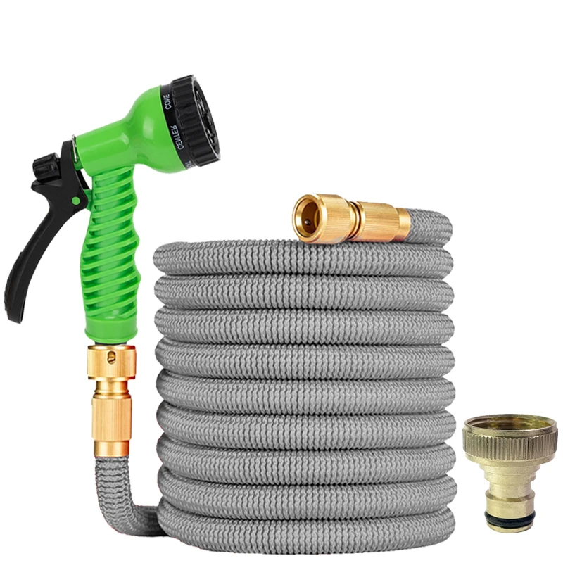 

Садовый водяной шланг, расширяемый резиновый волшебный шланг, 7-функциональный набор водяных пистолетов для садовой фермы, инструменты для орошения и чистки 25-125 футов