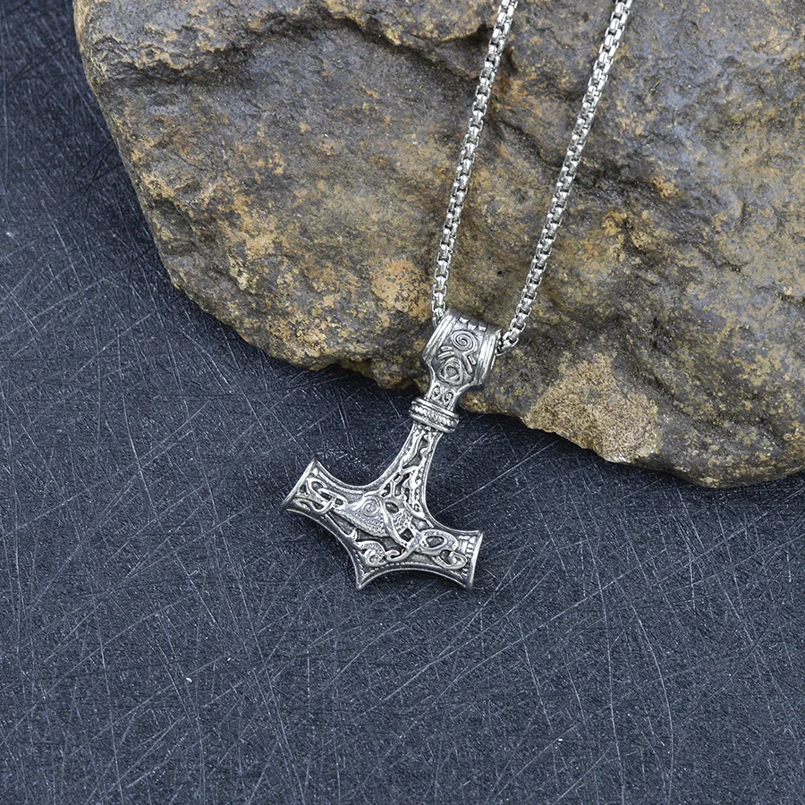 DIY accessories Cross-border Nordic Viking retro stainless steel pendant foreign trade zinc alloy retro titanium steel ship anch
