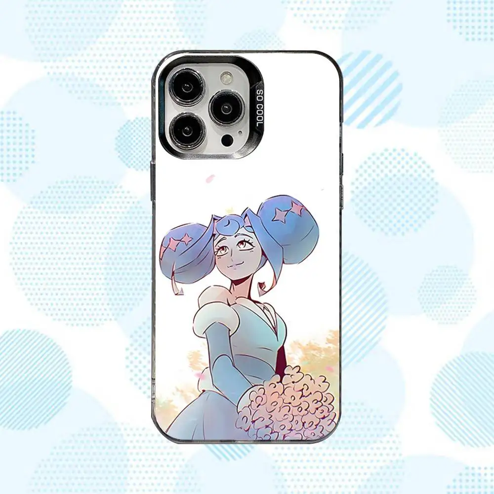 حافظة هاتف K-Knights Of Guinevere لهاتف iPhone 17,16,15,14,13,12,X,8,Pro,Max,Plus,E,SE4,Air,Mini IMD أسود غير لامع