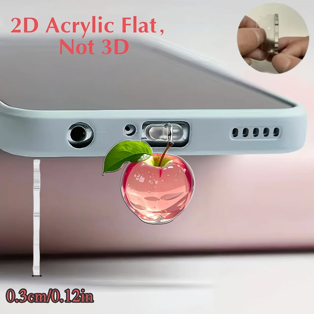 Phone Accessory Oval Type-C Connector Connector Pendant Cartoon Phone Charm For Gift Android Phone Port