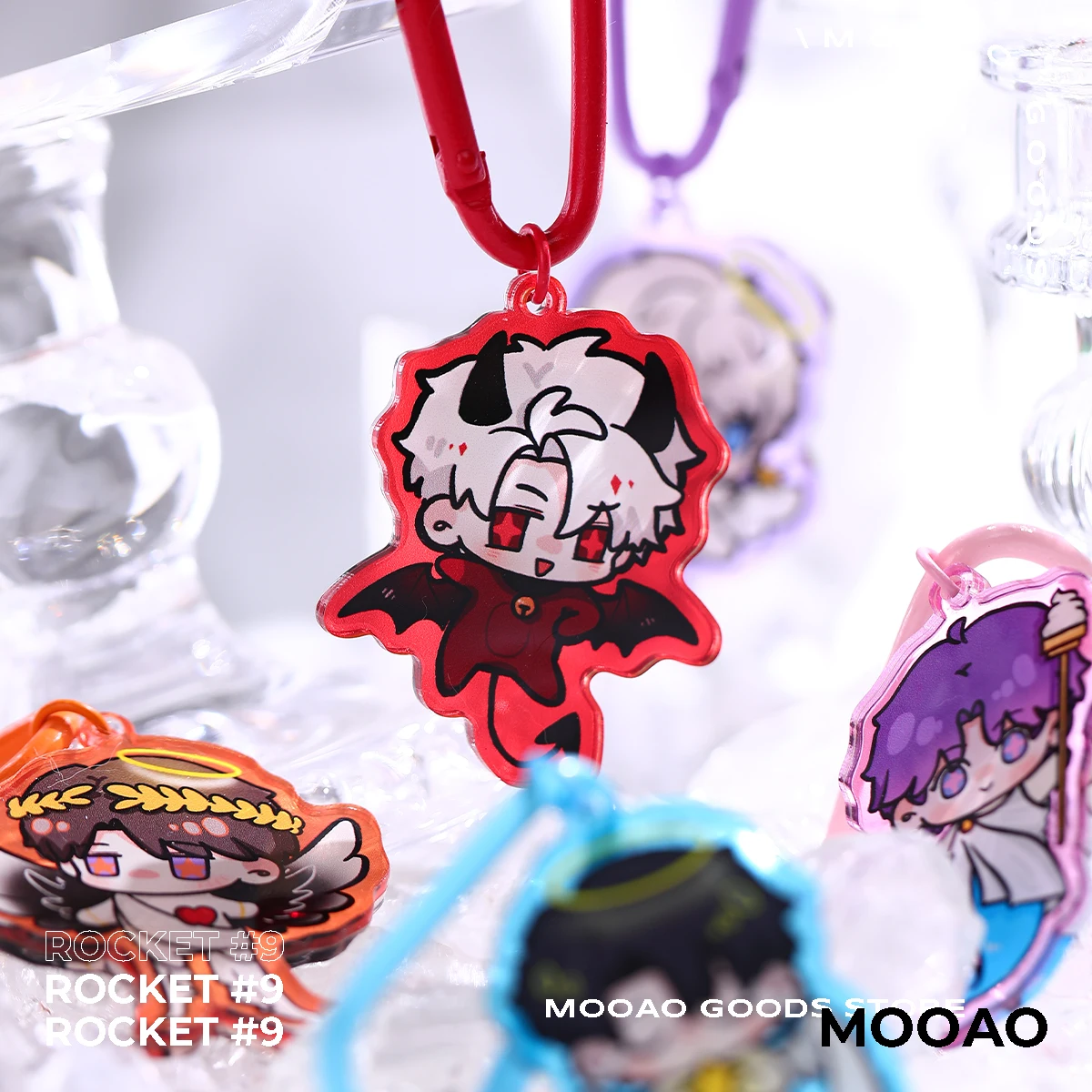 أنيمي الحب والفضاء العميق رافاييل زين كزيفير سيلوس كاليب تأثيري سلسلة مفاتيح من الكرتون ملحق كيرينغ هدية الهالوين #2