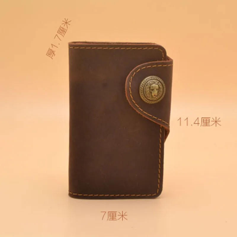 1Set Leather Craft Card Holder Handmade Key Case Template Stencil PVC Leather DIY Tool Pattern 7X11.4X1.7cm