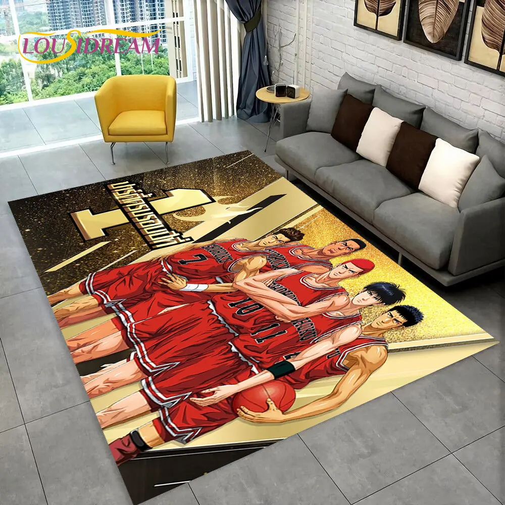 Slam Dunk Japan Anime Cartoon  Area Rug,Carpet Rug for Living Room Bedroom Sofa Doormat Decoration, Kids Play Non-slip Floor Mat