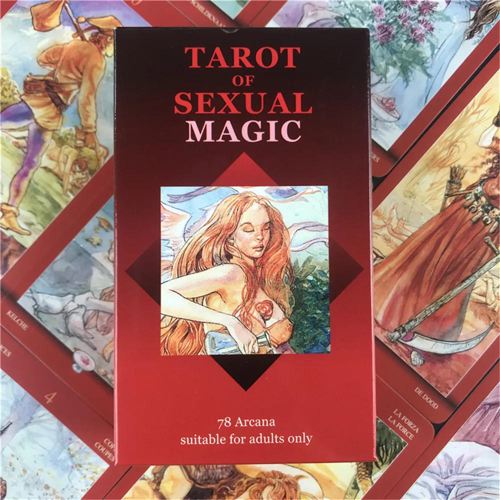 Tarot of Sexual Magic A 78 Deck Oracle English Visions Divination Edition Borad Playing Games