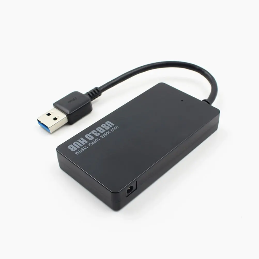 Přenosné USB náboje namyšlený 4 levý bok lodi USB 3.0 náboje rozbočovač adaptér 5gbps pro maca notebook notebook PC plocha černá