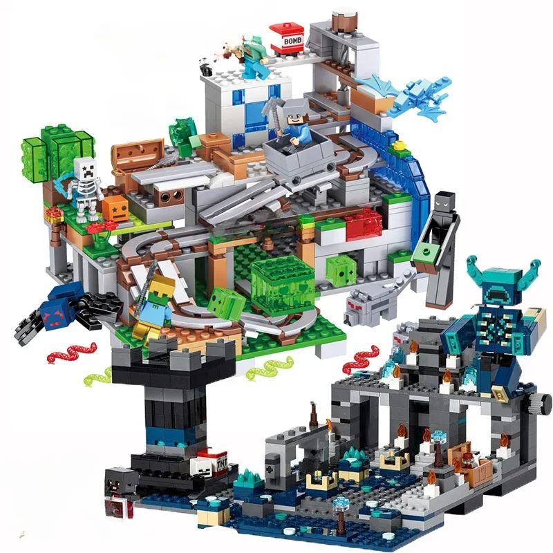 Deep Dark Battle Cave Set Building Block  Bricks Gift Toys for Children Kids