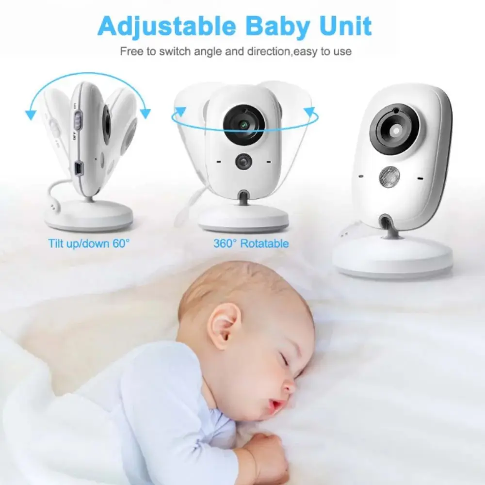 

3.5-inch LCD ABM600 Baby Monitor 2 Way Audio Real-time Video Real-time Video Baby Monitor Wireless Upgraded Camera