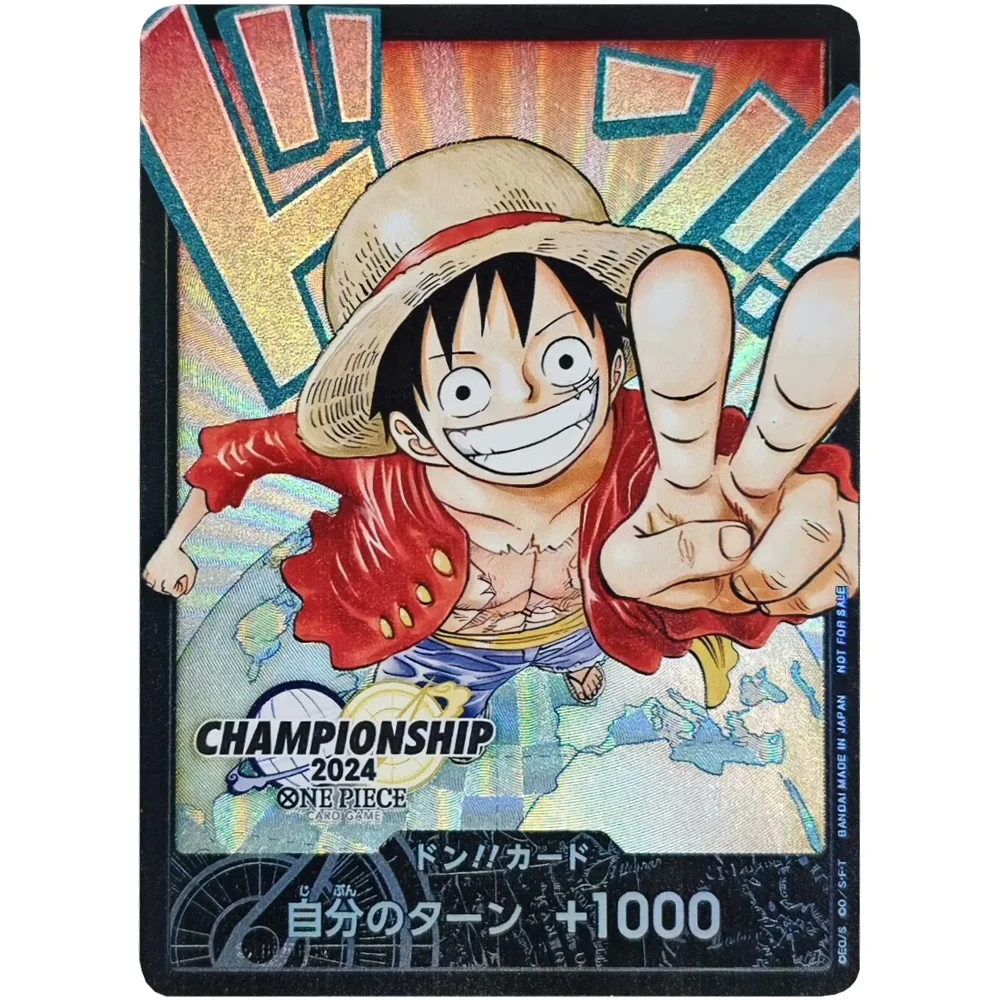 Diy OPCG One Piece Football Luffy English High Quality Rare