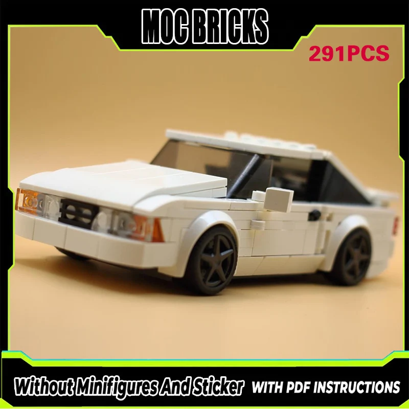 

Конструктор MOC: Модель гоночного автомобиля Ford Mustang (Fox Body) – Модульная технология, подарки, праздничный набор для сборки, детские игрушки