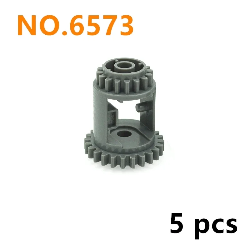 MOC Parts-bloques de construcción técnicos para niños, piezas educativas, 5 piezas, engranaje diferencial, 24-16 dientes, compatibles con 6573