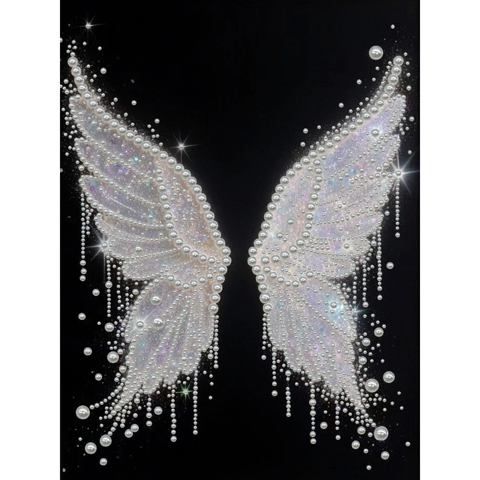 

Набор для рисования жемчужными бусинами Wings DIY для взрослых, подарок, декор для дома, настенное украшение с рамкой 30x40 см