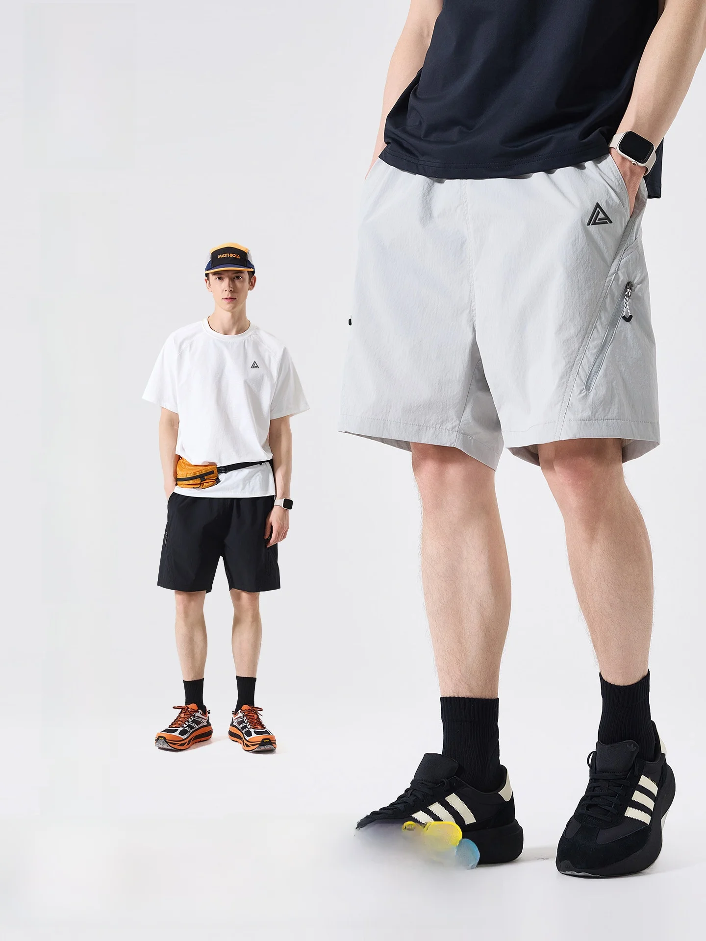 LAZY DAY Outdoor Three-Proof Hiking Shorts Lightweight Casual Men's Summer Sport Five-Quarter Length Workwear Style