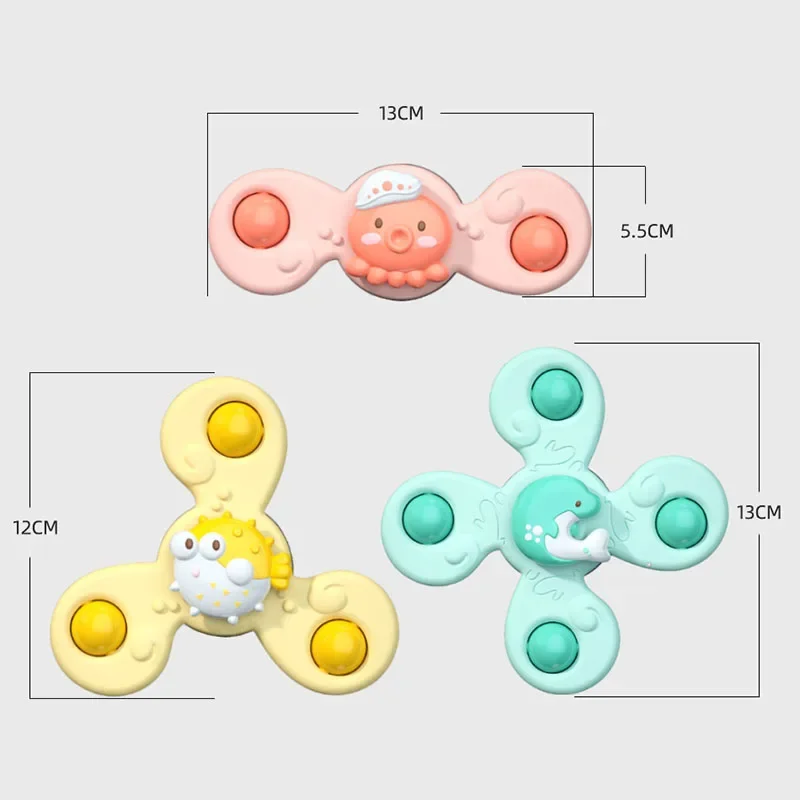 Jouets de Bain Montessoris pour Bébé Garçon, Ventouse Spinner, Hochets Amusants pour Enfants TeWindsor