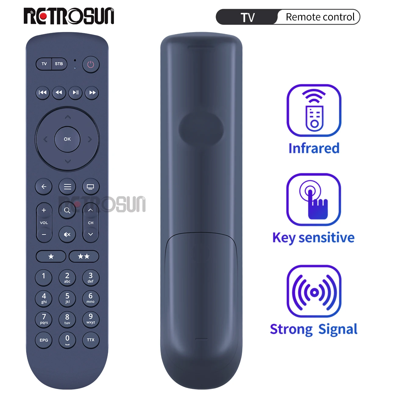 

New Remote Control for Tech4home Lda TV T4HU2049/35K PALI M4 HOME TV
