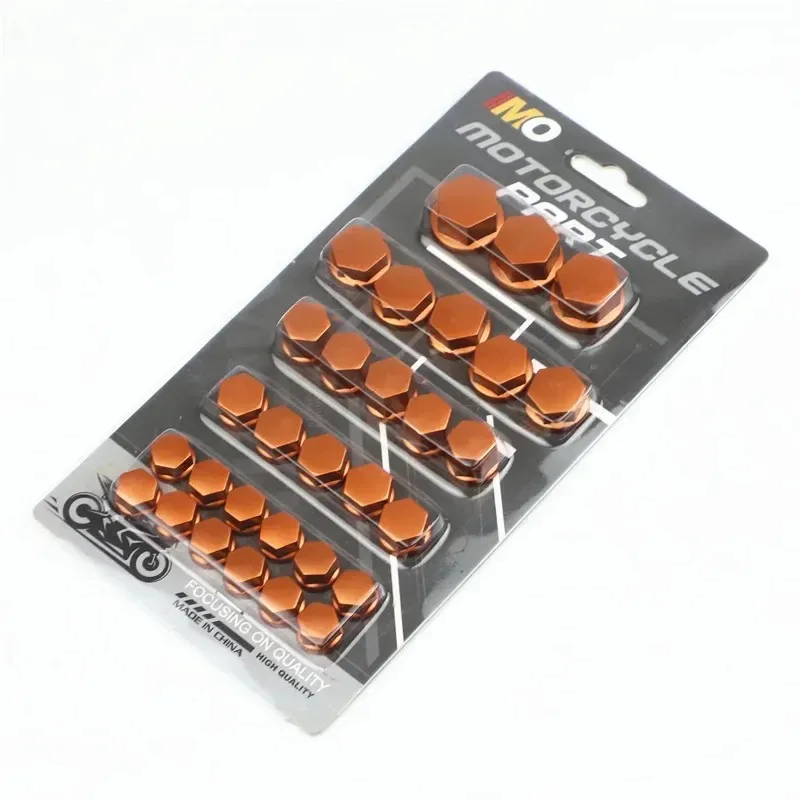 30pcs 1.4/1.2/1/0.8CM Motorcycle Modification Screw Cap Decoration for Motor Scooters Electric Car Colored Nut Cover Accessories