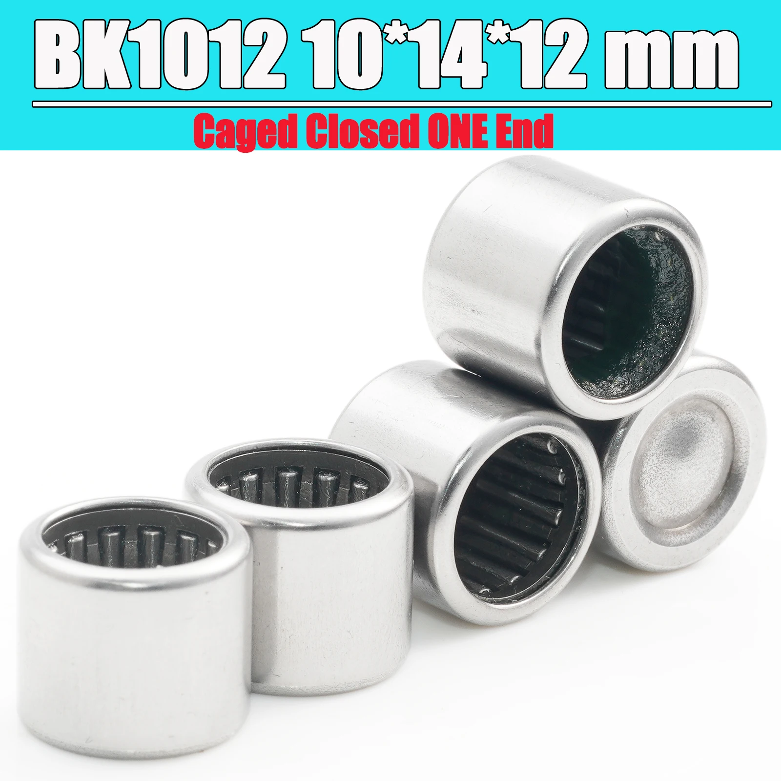 

10 шт. BK1012 игольчатые подшипники 10*14*12 мм, игольчатый роликовый подшипник с нарисованной чашкой BK101412, закрытый кромкой, один конец 69541/10