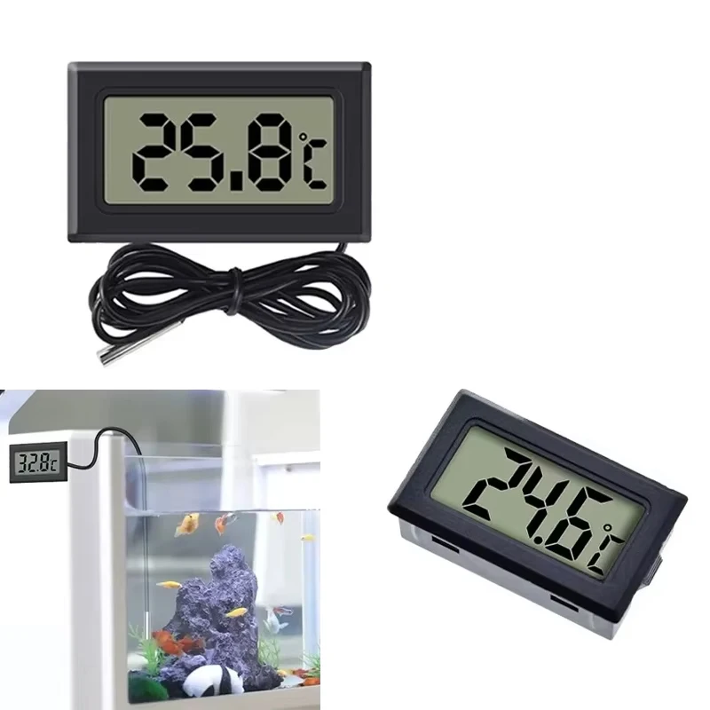 Mini Digital LCD Indoor Convenient Temperature Sensor Humidity Meter Thermometer wireless Refrigerator Aquarium Display Indoor