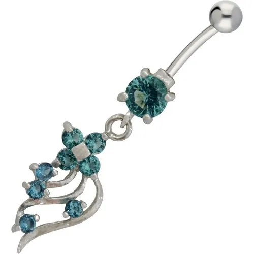 Getss Prg183A Flower Model Steel Navel Piercing