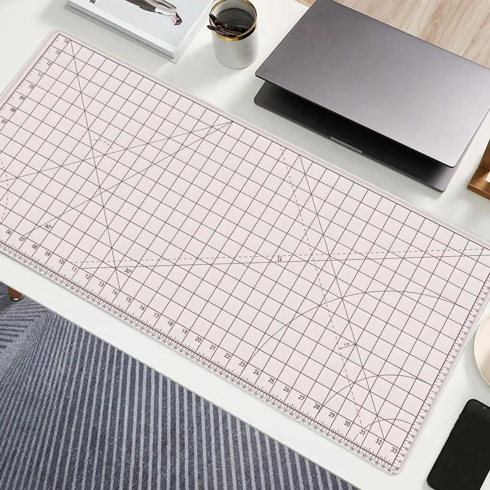 

Black Mouse Pad Cutting Desk Mat Kawaii Office Laptop Gaming Mousepad Minimalistic Rubber Keyboard Mouse Mats Computer Carpet