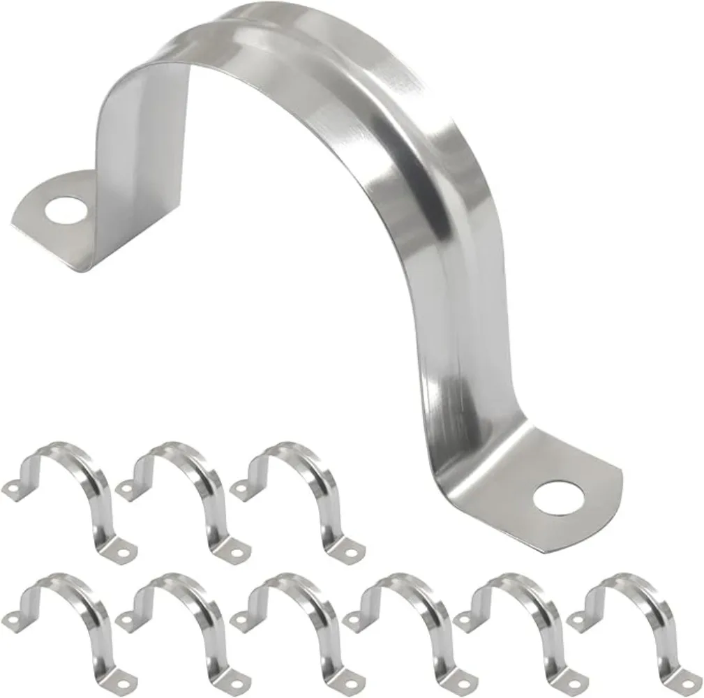 304 Stainless Steel Various Kinds of Models Thickened U-Shaped，Horseback Pipe Saddle Clamp Buckle Throat Hoop Water Pipe Clamp