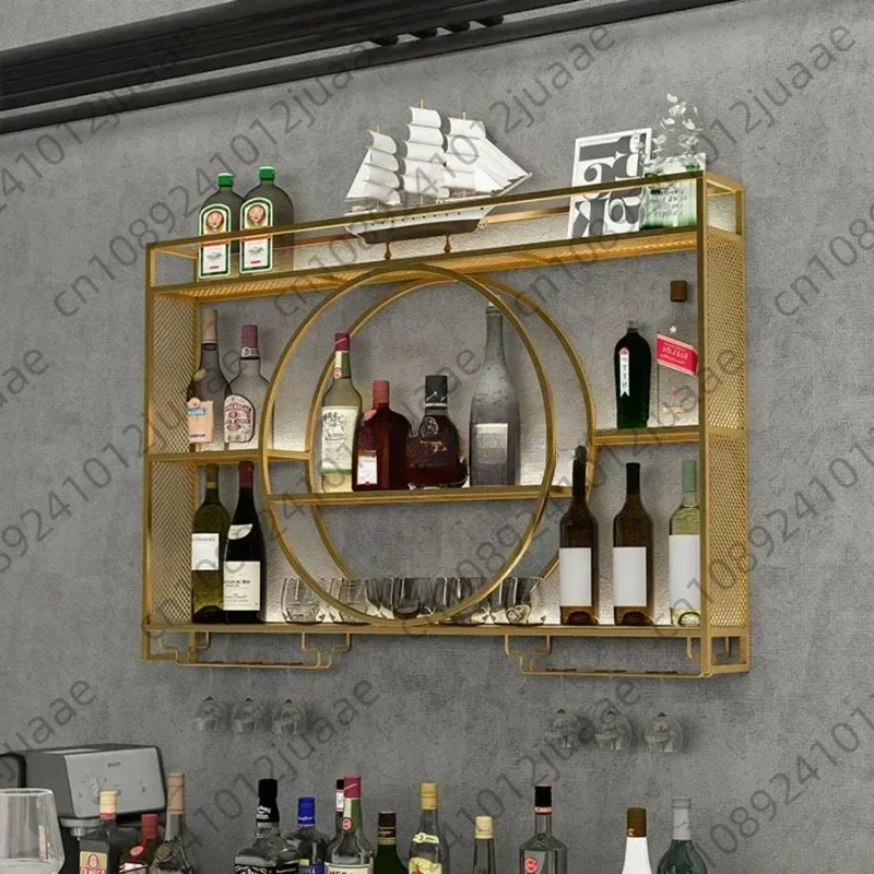 Wine Bar Holder Adapt Single Miniature Black Cup Glass Storage Wine Cabinet Decor Szafeczki Cabinet Wall Mount Wine Rack Bottle
