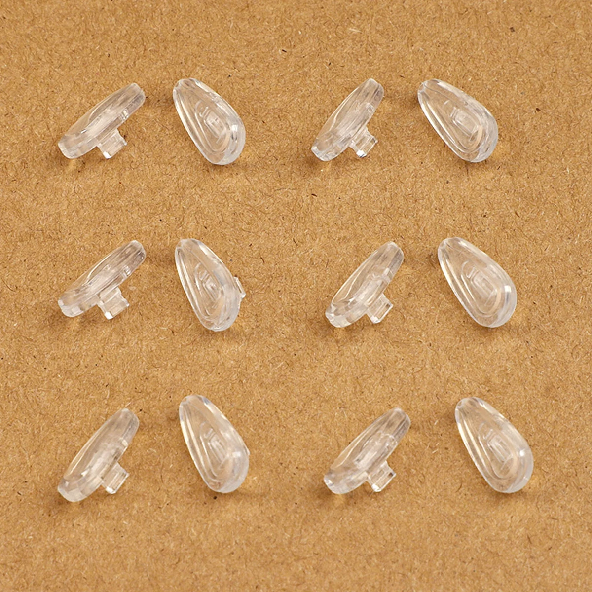 

1/2/3/4/5/6/8 Pairs Nose Pads for Oakley OX3135 OX3139 Eyeglasses Frame, Clear Replacement Nose Piece Guards - Value Pack