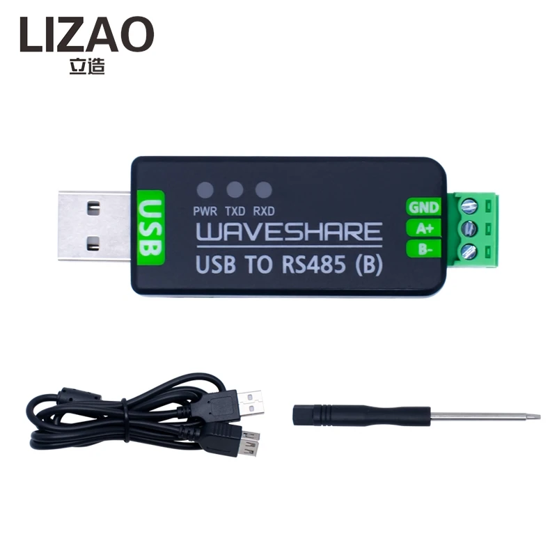 LIZAO USB to RS485 Serial Communication Module FT232RL Industrial Chip for PLC Industrial Control Equipment Debugging