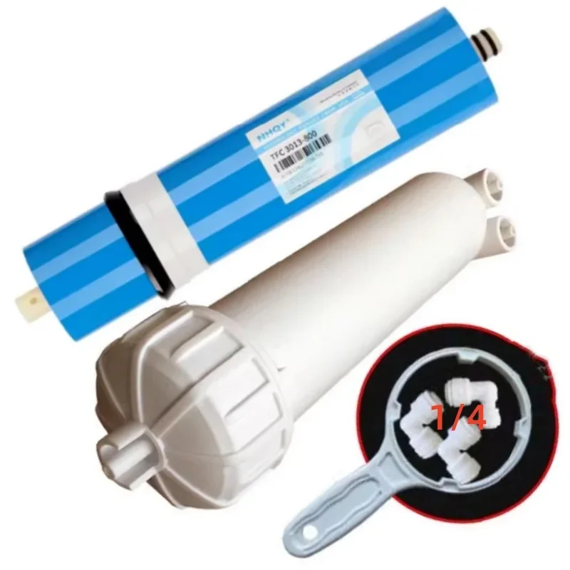 TFC-3013-800 GPD Ro membrane + Filter Housing Kitchen water purifier reverse osmosis Filter 1/4 quick connection