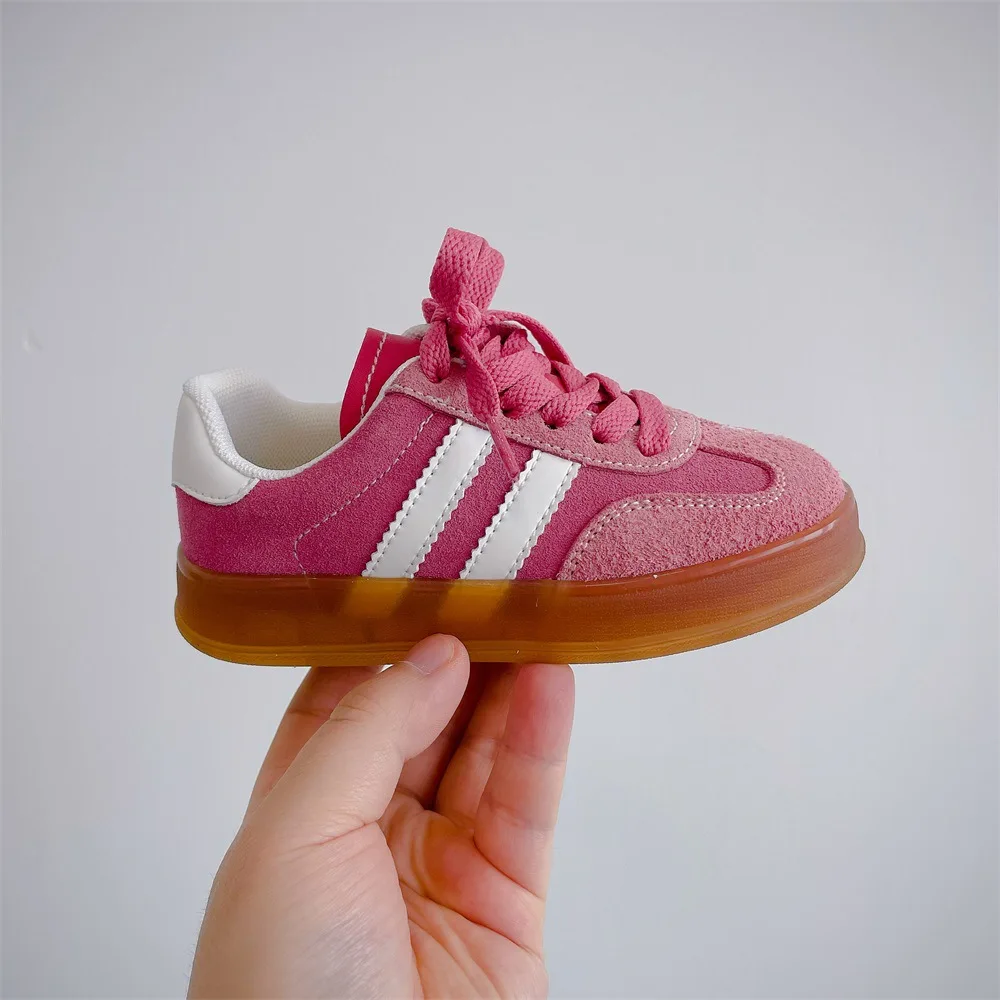 Zapatos de lona para niños y niñas, calzado de rendimiento escolar, a la moda, con fondo de galletas, transpirables