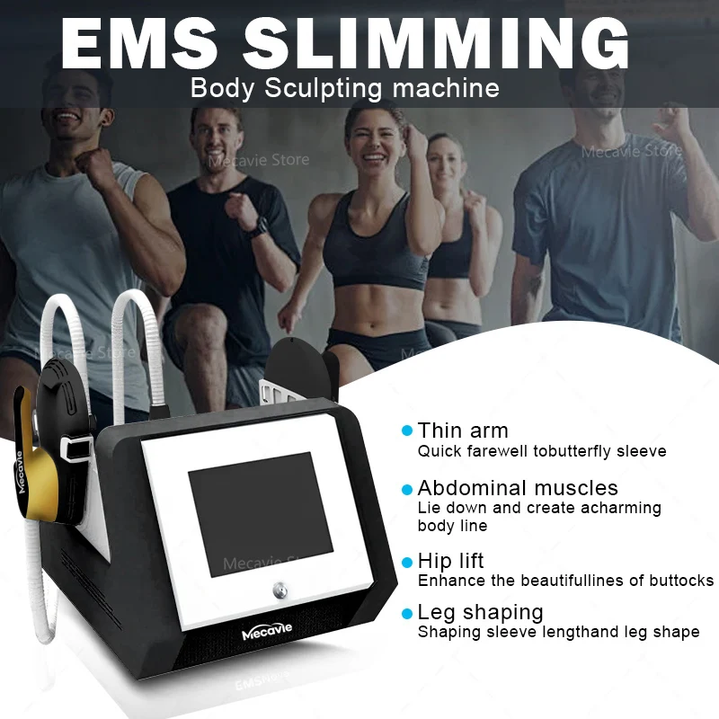 MECAVIE 2025 ABS اللياقة البدنية والعافية EMS RF المهنية محدد شكل الجسم 6500 واط 15 طرق محفز العضلات EMS ماشين