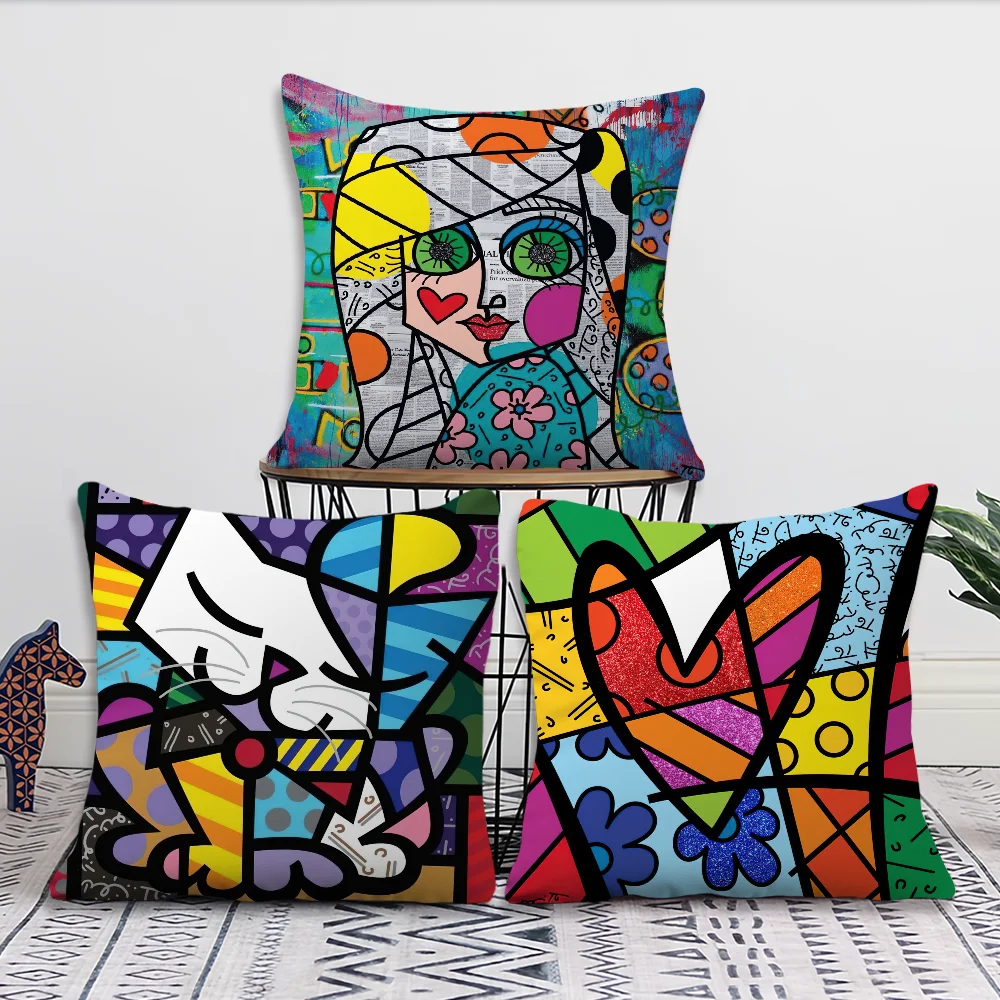 

Decoration Room R-Romero illustration Home Sofa B-Britto living Office Car Nordic Art Simplicity Pillow Cover