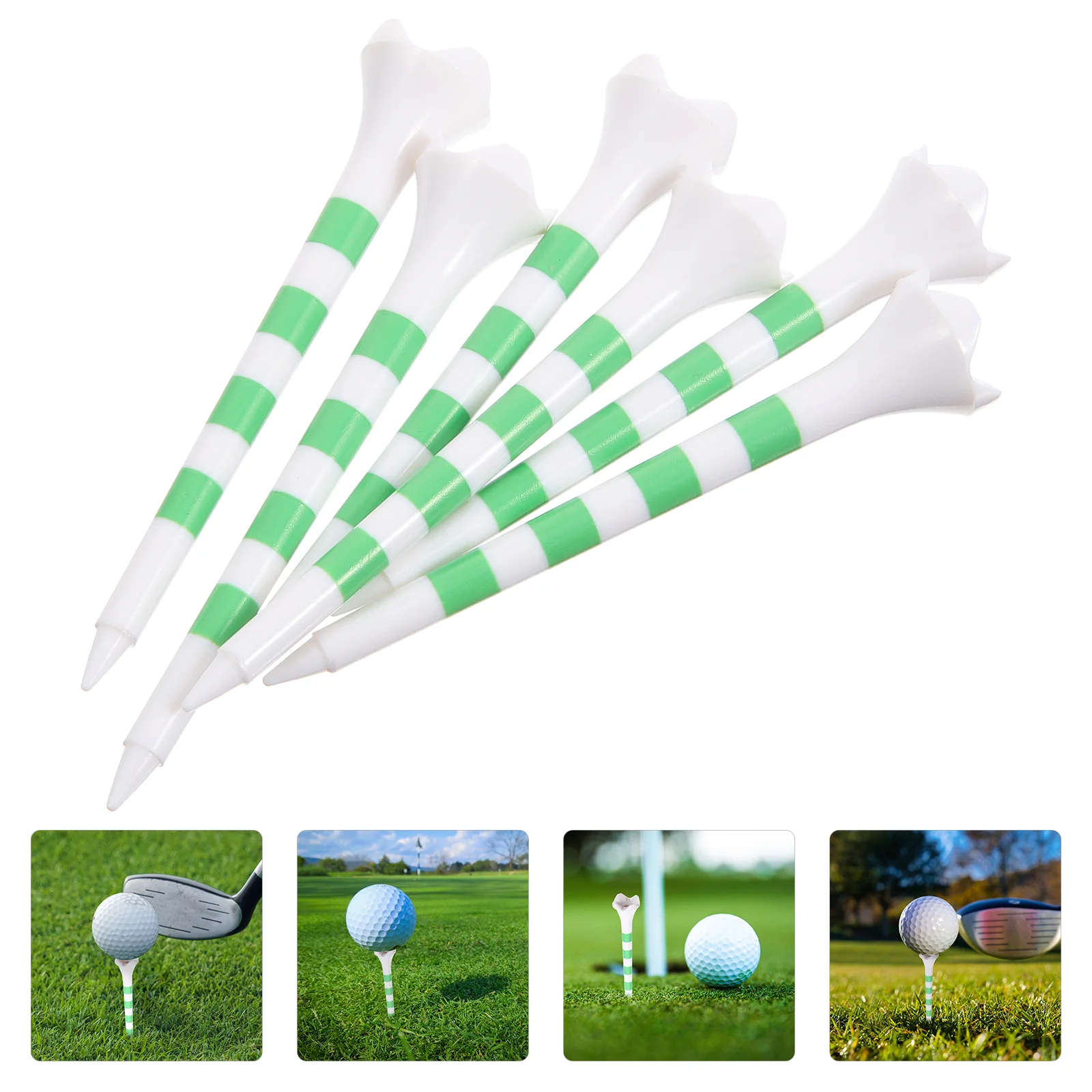 

20 Pcs Golf Tee Ball Holders Mat Tees Golfs Spikes Balls Accessories Indoor New Plastic Professional