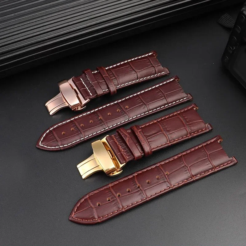 Watch Strap Accessories For Versace Bracelet  VER large dial VERSACE men\'sVBR 8545 Genuine Leather Watchband 24mm