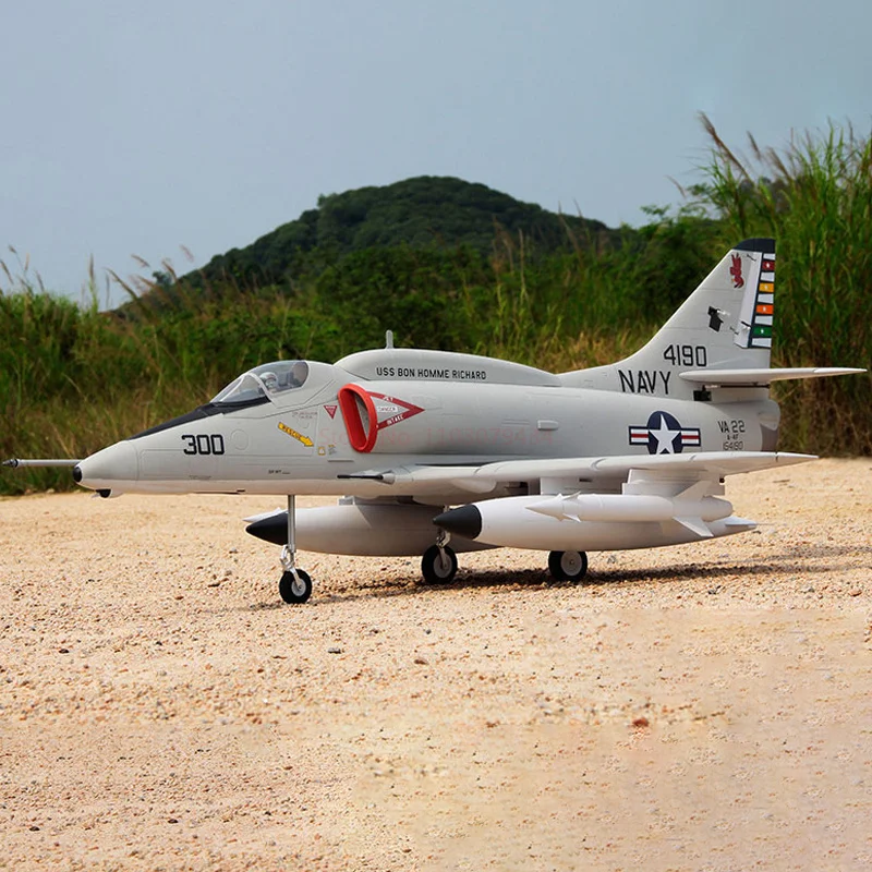 Freewing RC Plane A4 A-4E/F SKYHAWK 80mm EDF Jet PNP KIT With with servos RC Airplane