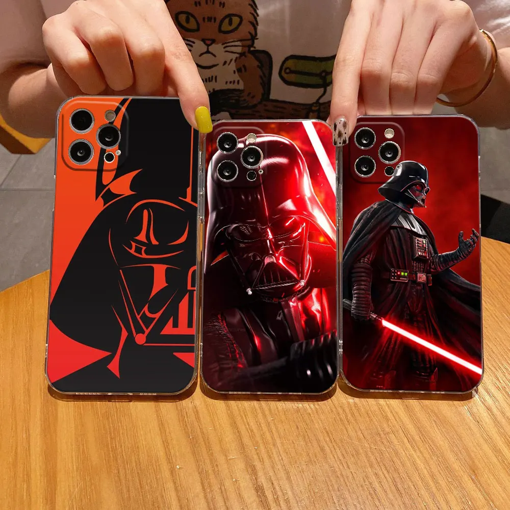 

Star-Wars Kyloren Clear Phone Case For iPhone 16 11 15 14 Pro Max 12 13 Mini 16 Pro 15 Plus X XS 8 7 Cover Soft Transparent Case