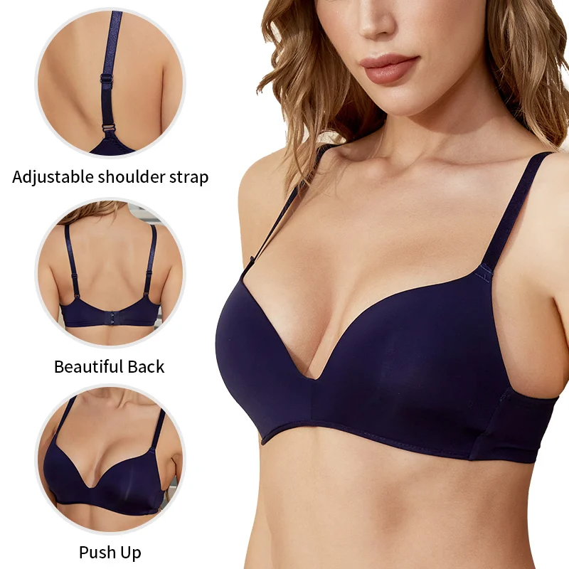 

Women Sexy Bras Push Up Lingerie Thin Seamless Brassiere Wireless Bra No Trace Wire Underwear Bralette Female Intimates A B Cup