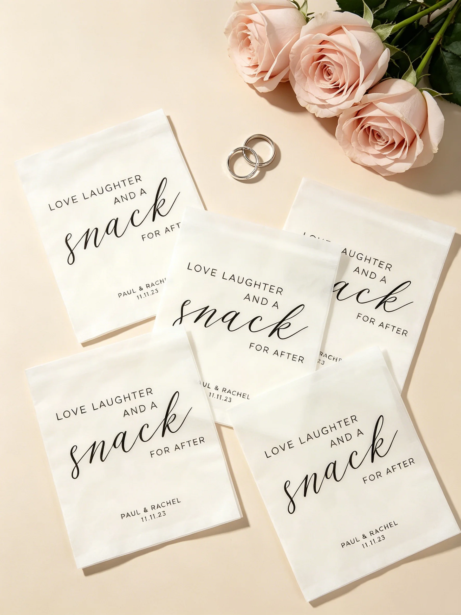 

Custom Wedding Snack Packaging Bags Love Is Sweet Theme Bridal Shower Wedding Ceremony Guest Thank You Favor Bags