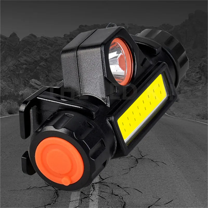 Multifunctional COB+XPG HeadLamp USB Charging LED Flashlight,Magnetic Work Lamp,Night Riding Headlight