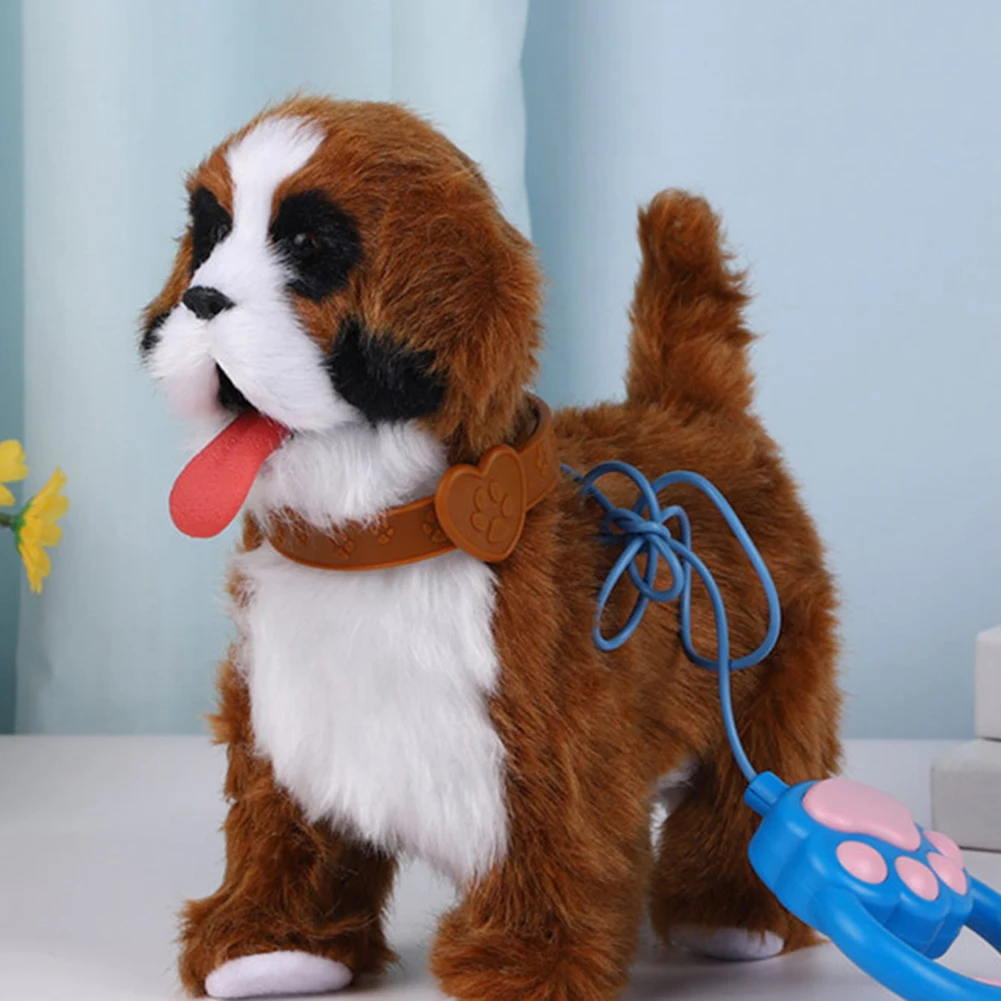 かわいい楽しい電気小さな犬のおもちゃロボット音楽インタラクティブ電子ペット人形コンパニオンふわふわかわいいクリティカルストライク恋人