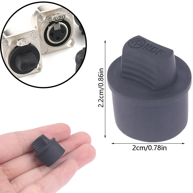 1Pcs Switzerland NEUTRIK NDF XLR female socket dust cap waterproof cover Cannon soft dust cap