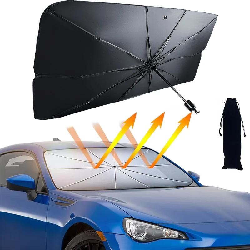 

Солнцезащитный козырек на лобовое стекло автомобиля, складной автомобильный зонт, солнцезащитный козырек, УФ-блок, теплоизоляционная защита переднего окна автомобиля
