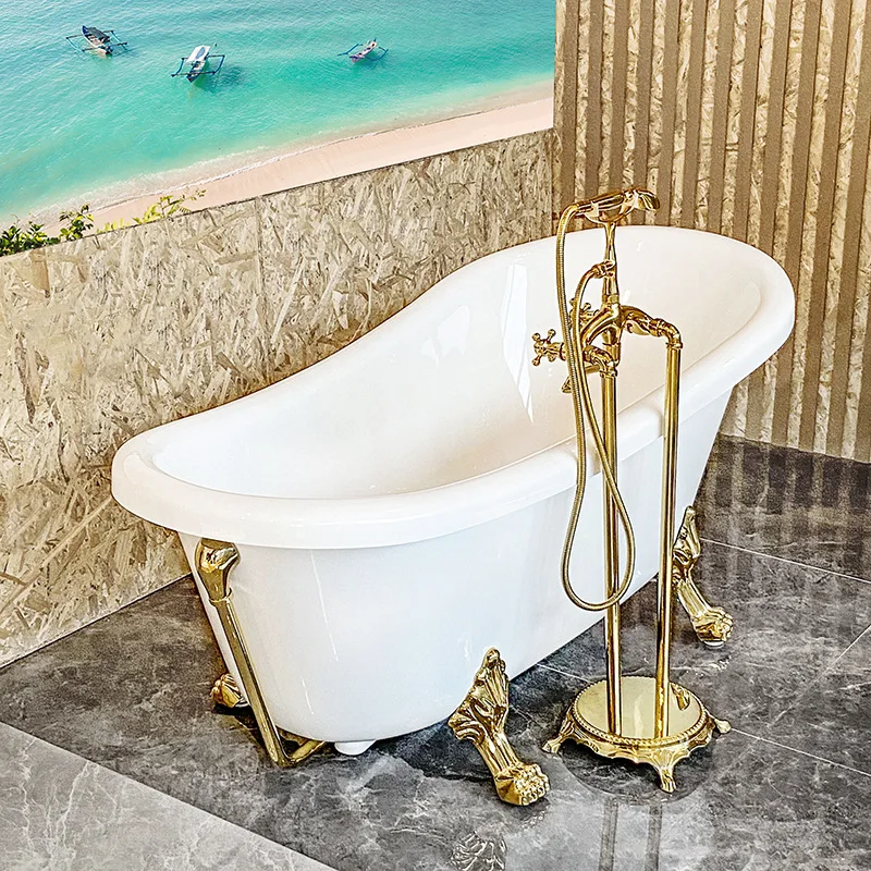 

Adult 1.5 meters 1.7 meters household, tiger foot bathtub, independent classical concubine tank, acrylic concubine bathtub