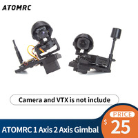 ATOMRC 1 Axis 2 Axis Gimbal Hi-Resolution Wide Angle Range Gimbal with Servo for FPV Airplane Fixed Wing for RC Model