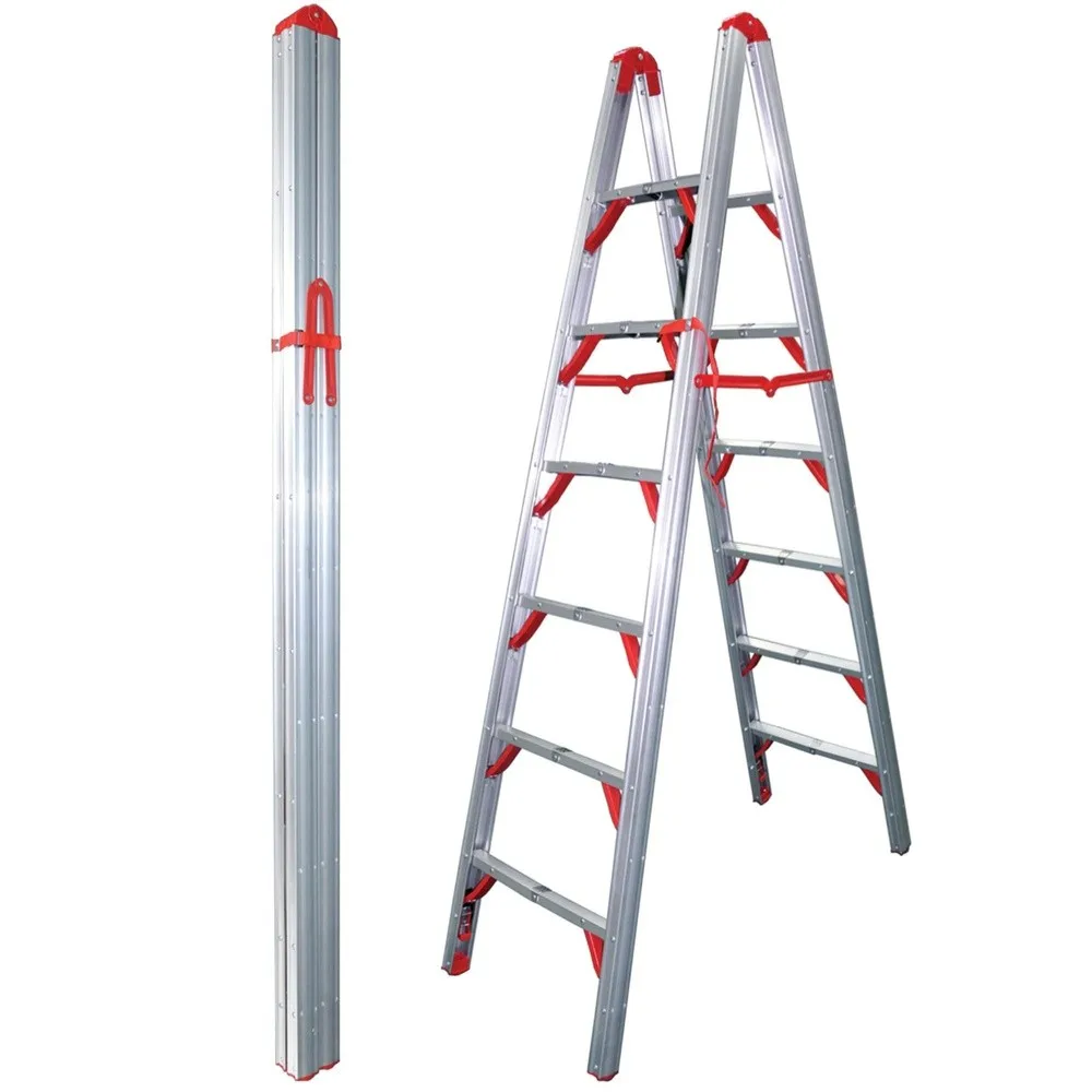 700FLD OSHA Compliant 7 ft Double sided folding step ladder (STIK)