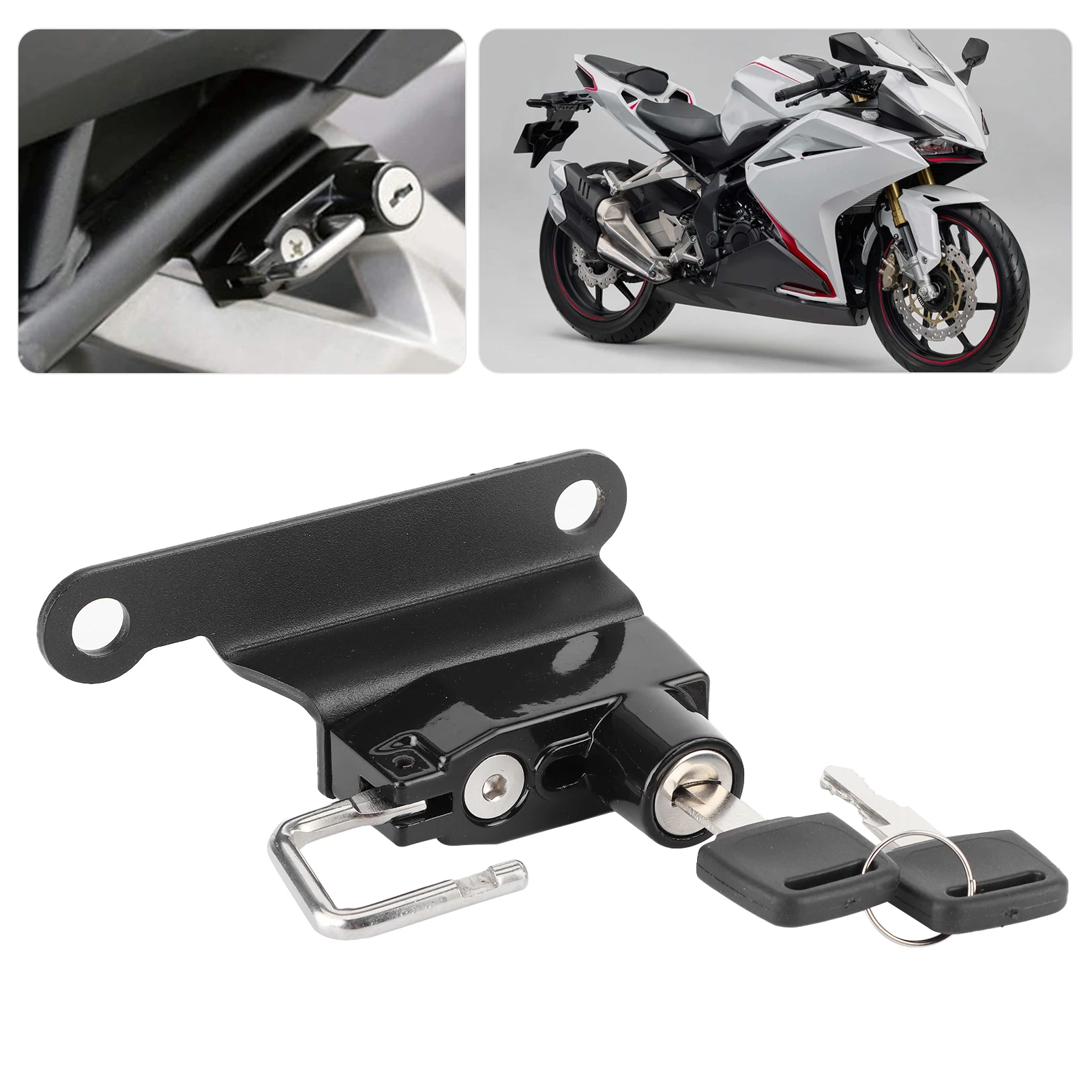 

Motorcycle Helmet Lock AntiTheft Security Parts Fit for Honda CBR250RR 20172020