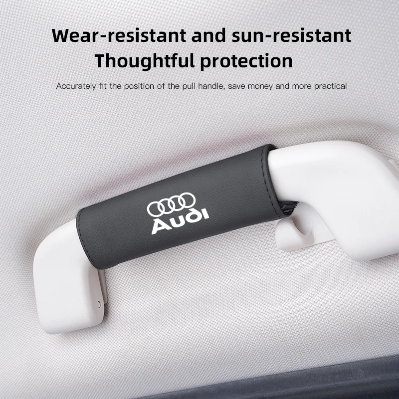 Car Roof Handle Protective Cover Cars Interior Accessories For Audi A1 A2 A3 A4 A5 A6 A7 A8 Q1 Q2 Q3 Q4 Q5 Q6 Q7 Q8 TT RS3 S5 B8